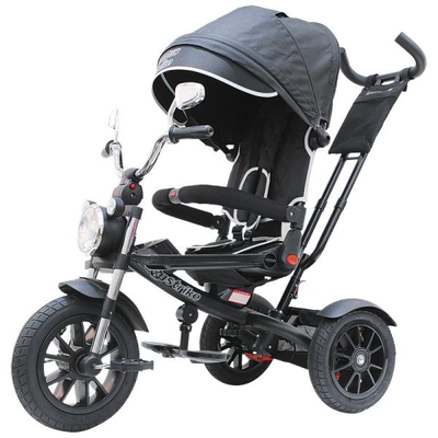 Трехколесный велосипед LEXUS TRIKE Moto 12 и 10&quot; черный 2021