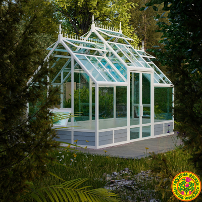 Теплица из стекла и алюминия АССОЛЬ размером 2500 х 5000 мм Скоро в продаже