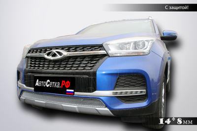 Premium защита радиатора для Cherry Tiggo 4 (2019-н.в.)