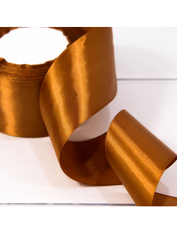 Лента атласная 50мм (158, медная), 22,9м