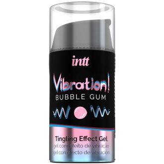 VIB0004 Жидкий интимный гель с эффектом вибрации Bubble Gum INTT