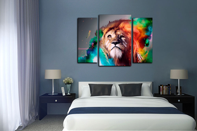 Модульная картина "Король джунглей"