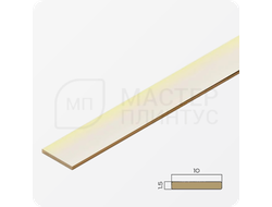 Латунная декоративная полоса 10 мм. полированная