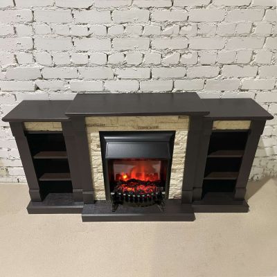 Электрокамин Моника LUX BL M1 с очагом Fobos