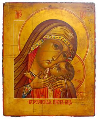 Корсунская Икона Пресвятой Божией Матери. Рукописная икона.