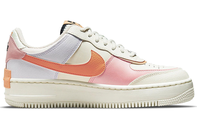 Кроссовки Nike Womens Air Force 1 Shadow Sail Pink Glaze Orange  вид сбоку