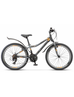 Велосипед подростковый Stels Navigator 410 V 21 sp 24 V010 Антрацитовый/Черный