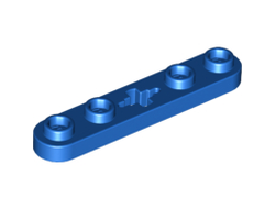 Technic, Plate 1 x 5 with Smooth Ends, 4 Studs and Center Axle Hole, Blue (32124 / 4112874 / 6280384)