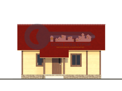 ДЖ-11 ГАБАРИТНЫЕ РАЗМЕРЫ: (6Х8М) 1 ЭТАЖ, ОБЩАЯ ПЛОЩАДЬ: 66,6М²