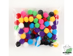 Набор деталей для декора "Бомбошки" 80шт, размер 1 см