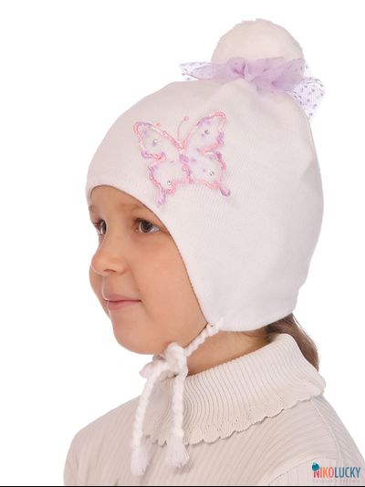 Шапка м8в17, цвет белый р. 52-54