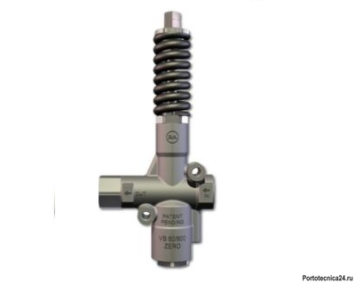 Регулировочный клапан VB 60/600 Zero Unload вход 1/2" г, выход 1/2" г. 60 л/мин 600 бар нерж.
