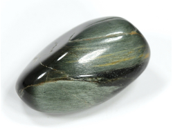 Кошачий глаз (кварцевый), галтовка, ЮАР (31*21*17 мм, 17 г) №28481