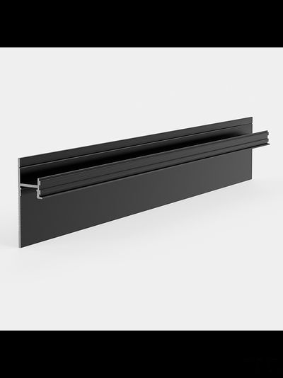 Теневой плинтус скрытого монтажа Pro Design 7209 Черный Муар RAL 9005