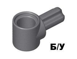 ! Б/У - Technic, Axle and Pin Connector Hub with 1 Axle, Dark Bluish Gray (22961 / 6135014) - Б/У