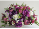 Интерьерная Весенняя Композиция из сиреневых искусственных цветов в вазе № УНС017/Купить в подарок