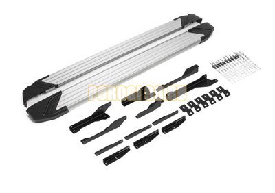 Порог-площадка "Start" F193AL + комплект крепежа, RIVAL, Exeed VX 2021-2023