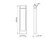 Светильник Arlight LGD-PATH-FRAME-ROTARY-H650-6W Warm3000 (GR, 111 deg, 230V)