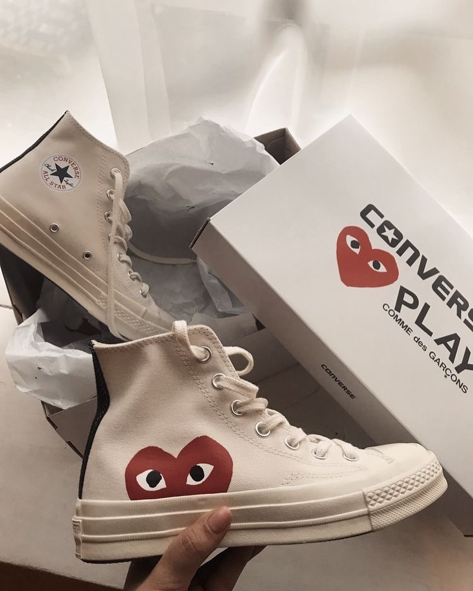 Converse comme des garçons femme blanche clearance