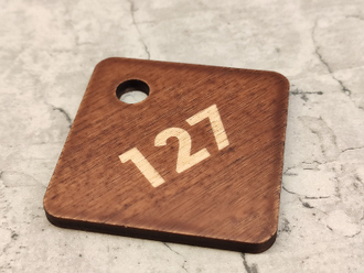 Номерки из фанеры произвольной формы