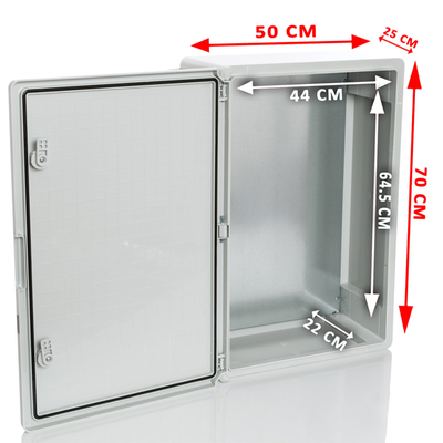 CamBox PP3010 Шкаф пластиковый с монтажной панелью, 500х700х250, непрозрачная дверца, IP65