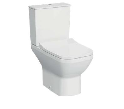 Комплект напольного безободкового унитаза Vitra Integra Square Open-Back, с тонким сиденьем микролифт, 9833B003-7205