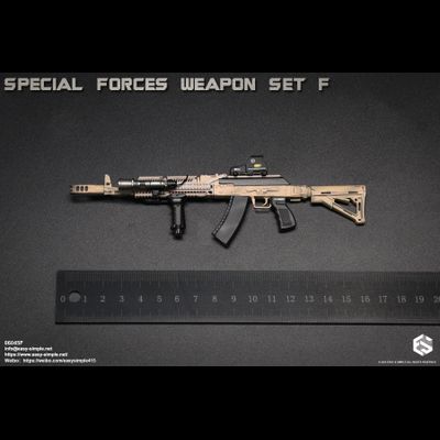 Автомат АК-74М с комплектом аксессуаров и снаряжения (Special Forces Weapon Set) - 1/6 (06045F) - Easy&amp;Simple