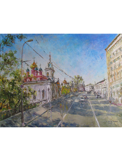 Пейзаж Георгиевская Церковь на Варварке Круглова Светлана