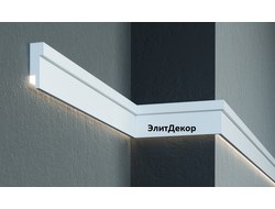 Фасадный молдинг для подсветки из пенополистирола Leptonika MC305LED с эластичным покрытием DarMix