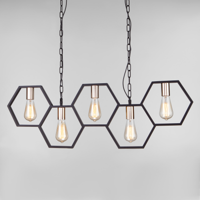 Подвесной светильник Eurosvet в стиле лофт Arnia 70117/5 черный