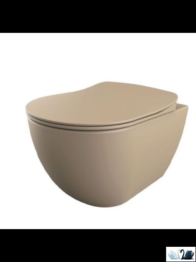 Унитаз Creavit Free FE320-11CM00E-0000 Cappucino подвесной, бежевый купить в магазине Маруся