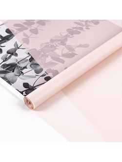Пленка "Лак Pastel" 59см 180гр Тускло-розовый (пр-во Россия) ПЭ01/9