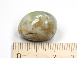 Берилл голубой (Аквамарин), галтовка, Бразилия (22*17*16 мм, 10 г) №27024