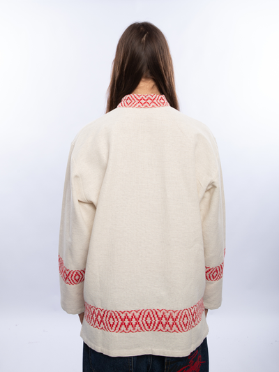 Косоворотка ткачество "Сила Души" белая