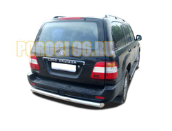 Защита заднего бампера d76 для Toyota Land Cruiser 100 (1998-2006)