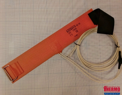 Гибкая нагревающая пластина 150 Вт 24 В (70х400) (терм.50/10) Keenovo (без 3М скотча, выносной датчик на +10 град (по темп. окруж. воздуха) и термодатчик на 50°С, крепится на липучке)