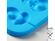 Форма для леденцов Доляна «Цифры-мальчики», 22×14×1 см, 10 ячеек (5,5×3,5 см), с палочками, цвет синий