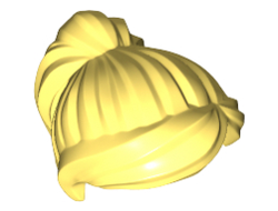 Minifigure, Hair Female Ponytail and Swept Sideways Fringe, Bright Light Yellow (87990 / 6018627 / 6092833)