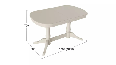 Стол обеденный Валенсия Слоновая кость