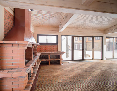 Баня из клееного бруса КБ-09, 90 м2