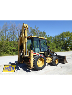 Стекло заднее нижнее на Caterpillar 428d, Caterpillar 432d