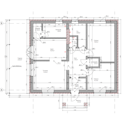 Одноэтажный дом с двумя спальнями 75м² (S94)