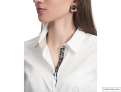 Блузка белая Вельвет- FPB