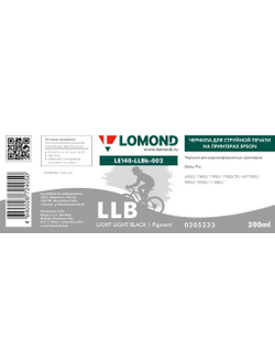 Чернила для широкоформатной печати Lomond LE140-LLBk-002