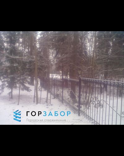 Красивый кованый забор KZ1501
