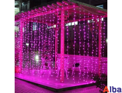 Занавес 2*3 м, РОЗОВЫЙ, IP54 мерцание