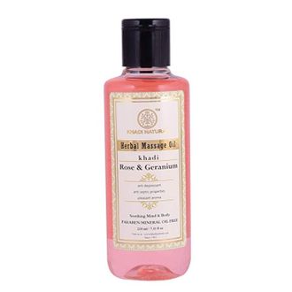 Масло для тела Роза&Герань (Herbal Massage oil Rose&Geranium) 210мл