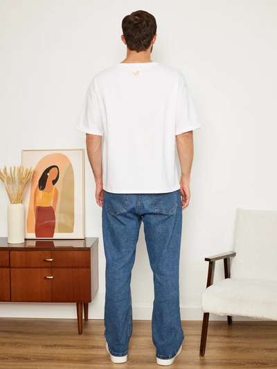 МУЖСКАЯ ФУТБОЛКА БЕЛАЯ  "ВОЗДУШНАЯ"