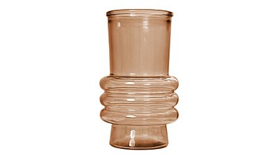 Ваза Organic, коричневая, 17 см