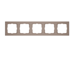 1L1005CH Рамка пятерная шампань